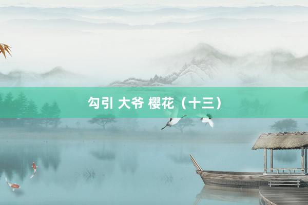 勾引 大爷 樱花（十三）